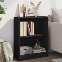 Maison Exclusive Bücherregal Schwarz 60x24x76 cm Holzwerkstoff von PROLENTA PREMIUM
