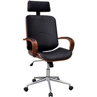 Maison Exclusive Bürostuhl Drehbar mit Kopfstütze Bugholz Maison Exclusive Bürostuhl Drehbar mit Kopfstütze Bugholz von PROLENTA PREMIUM