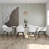 Maison Exclusive Esszimmerstühle 6 Stk. Weiß PP von PROLENTA PREMIUM