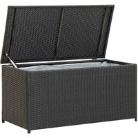 Maison Exclusive Gartenbox Poly Rattan 100x50x50 cm Schwarz Maison Exclusive Gartenbox Poly Rattan 100x50x50 cm Schwarz von PROLENTA PREMIUM
