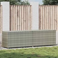 Maison Exclusive Gartenbox Poly Rattan 200x50x60 cm Grau von PROLENTA PREMIUM