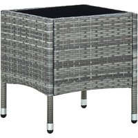 Maison Exclusive Gartentisch Grau 40x40x45 cm Poly Rattan Maison Exclusive Gartentisch Grau 40x40x45 cm Poly Rattan von PROLENTA PREMIUM