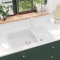 Maison Exclusive Granitspüle Einzelbecken Weiß Maison Exclusive Granitspüle Einzelbecken Weiß von PROLENTA PREMIUM