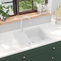 Maison Exclusive Granitspüle Einzelbecken Weiß Maison Exclusive Granitspüle Einzelbecken Weiß von PROLENTA PREMIUM