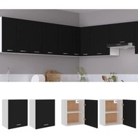 Maison Exclusive Hängeschränke 2 Stk. Lyon Schwarz 50x31x60 cm von PROLENTA PREMIUM