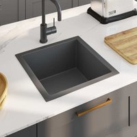 Maison Exclusive Handgefertigte Küchenspüle Schwarz Edelstahl Maison Exclusive Handgefertigte Küchenspüle Schwarz Edelstahl von PROLENTA PREMIUM