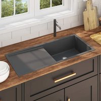 Maison Exclusive Handgemachte Einbauspüle Schwarz Edelstahl Maison Exclusive Handgemachte Einbauspüle Schwarz Edelstahl von PROLENTA PREMIUM