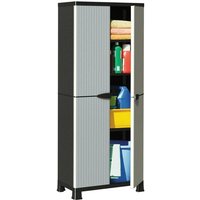 Maison Exclusive Kunststoffschrank 68x39x171,5 cm Rattan-Design von PROLENTA PREMIUM