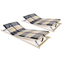 Maison Exclusive Lattenroste 2 Stk. mit 42 Latten 7 Zonen 70x200 von PROLENTA PREMIUM