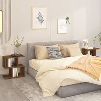 Maison Exclusive Nachttische 2Stk. Braun Eichen-Optik von PROLENTA PREMIUM