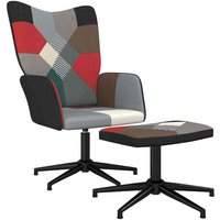 Maison Exclusive Relaxsessel mit Hocker Patchwork Stoff Maison Exclusive Relaxsessel mit Hocker Patchwork Stoff von PROLENTA PREMIUM