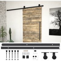 Maison Exclusive Schiebetürbeschlag-Set SKIEN 200 cm Stahl Maison Exclusive Schiebetürbeschlag-Set SKIEN 200 cm Stahl von PROLENTA PREMIUM