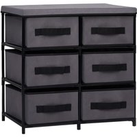 Maison Exclusive Schrank mit 6 Schubladen 55×29×55 cm Grau Stahl Maison Exclusive Schrank mit 6 Schubladen 55×29×55 cm Grau Stahl von PROLENTA PREMIUM