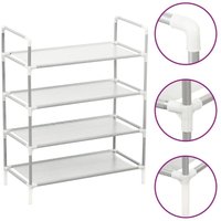 Maison Exclusive Schuhregal mit 4 Böden Metall und Vliesstoff Maison Exclusive Schuhregal mit 4 Böden Metall und Vliesstoff von PROLENTA PREMIUM