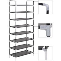 Maison Exclusive Schuhregal mit 8 Ablagen Metall und Vliesstoff Maison Exclusive Schuhregal mit 8 Ablagen Metall und Vliesstoff von PROLENTA PREMIUM