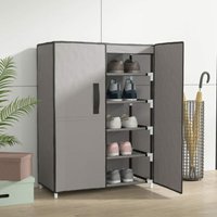 Maison Exclusive Schuhschrank Grau 60x28x90 cm Stoff Maison Exclusive Schuhschrank Grau 60x28x90 cm Stoff von PROLENTA PREMIUM