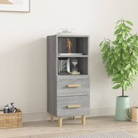 Maison Exclusive Sideboard Grau Sonoma 34,5x34x90 cm von PROLENTA PREMIUM