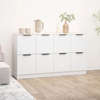 Maison Exclusive Sideboards 2 Stk. Weiß 60x30x70 cm Holzwerkstoff Maison Exclusive Sideboards 2 Stk. Weiß 60x30x70 cm Holzwerkstoff von PROLENTA PREMIUM