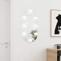 Maison Exclusive Spiegel mit LED-Leuchten 80x40 cm Glas Oval Maison Exclusive Spiegel mit LED-Leuchten 80x40 cm Glas Oval von PROLENTA PREMIUM