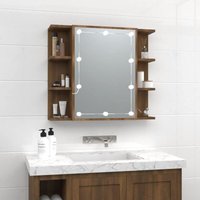 Maison Exclusive Spiegelschrank mit LED Braun Eichen-Optik Maison Exclusive Spiegelschrank mit LED Braun Eichen-Optik von PROLENTA PREMIUM