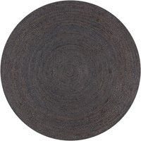 Maison Exclusive Teppich Handgefertigt Jute Rund 90 cm Dunkelgrau Maison Exclusive Teppich Handgefertigt Jute Rund 90 cm Dunkelgrau von PROLENTA PREMIUM