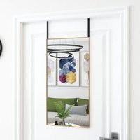 Maison Exclusive Türspiegel Golden 40x80 cm Glas und Aluminium von PROLENTA PREMIUM