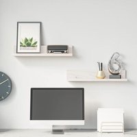 Maison Exclusive Wandregale 2 Stk. Weiß 50x11x9 cm Massivholz Maison Exclusive Wandregale 2 Stk. Weiß 50x11x9 cm Massivholz von PROLENTA PREMIUM