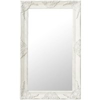 Maison Exclusive Wandspiegel im Barock-Stil 50x80 cm Weiß Maison Exclusive Wandspiegel im Barock-Stil 50x80 cm Weiß von PROLENTA PREMIUM