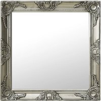 Maison Exclusive Wandspiegel im Barock-Stil 60 x 60 cm Silbern von PROLENTA PREMIUM