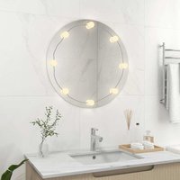 Maison Exclusive Wandspiegel mit LED-Beleuchtung Rund Glas von PROLENTA PREMIUM