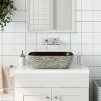 Prolenta Premium Aufsatzwaschbecken Grau Schwarz Rechteck Prolenta Premium Aufsatzwaschbecken Grau Schwarz Rechteck von PROLENTA PREMIUM