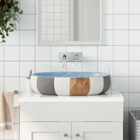 Prolenta Premium Aufsatzwaschbecken Mehrfarbig Oval 59x40x14 cm von PROLENTA PREMIUM