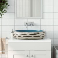 Prolenta Premium Aufsatzwaschbecken Mehrfarbig Oval 59x40x15 cm Prolenta Premium Aufsatzwaschbecken Mehrfarbig Oval 59x40x15 cm von PROLENTA PREMIUM