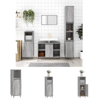 Badschrank Grau So 30x30x100 cm - Grau - Prolenta Premium von PROLENTA PREMIUM