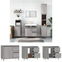 Badschrank Grau So 65x33x60 cm - Grau - Prolenta Premium von PROLENTA PREMIUM