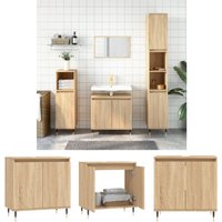 Badschrank So Eiche 58x33x60 cm - Braun - Prolenta Premium von PROLENTA PREMIUM