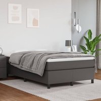 Prolenta Premium Bettgestell Grau 120x200 cm Kunstleder Prolenta Premium Bettgestell Grau 120x200 cm Kunstleder von PROLENTA PREMIUM