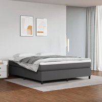 Prolenta Premium Bettgestell Grau 180x200 cm Kunstleder Prolenta Premium Bettgestell Grau 180x200 cm Kunstleder von PROLENTA PREMIUM