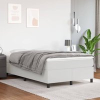 Prolenta Premium Bettgestell Weiß 120x200 cm Kunstleder Prolenta Premium Bettgestell Weiß 120x200 cm Kunstleder von PROLENTA PREMIUM