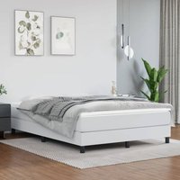 Prolenta Premium Bettgestell Weiß 140x190 cm Kunstleder Prolenta Premium Bettgestell Weiß 140x190 cm Kunstleder von PROLENTA PREMIUM