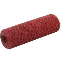 Prolenta Premium - Drahtzaun Stahl mit PVC-BescProlenta - Rot von PROLENTA PREMIUM