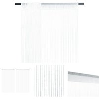 Prolenta Premium Fadenvorhang 2 Stk.100 x 250 cm Weiß von PROLENTA PREMIUM