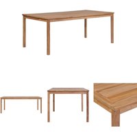 Prolenta Premium Gartentisch 200x100x77 cm Massivholz Teak - Braun von PROLENTA PREMIUM