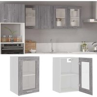 Prolenta Premium Hängeschrank Glas Grau SoProlenta Premium Prolenta Premium Hängeschrank Glas Grau SoProlenta Premium von PROLENTA PREMIUM