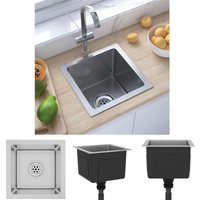 Prolenta Premium - The Living Store Handgemachte Einbauspüle Edelstahl - Küchenspülen & Spülbecken - Silber Prolenta Premium - The Living Store Handgemachte Einbauspüle Edelstahl - Küchenspülen & Spülbecken - Silber von PROLENTA PREMIUM