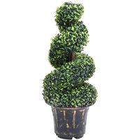 Prolenta Premium - Künstlicher Buchsbaum mit Topf Spiralform Grün - Grün von PROLENTA PREMIUM