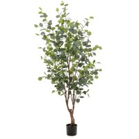 Künstlicher Eukalyptusbaum im Topf 140 cm - Grün - Prolenta Premium von PROLENTA PREMIUM