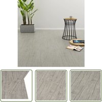 The Living Store PVC-Fliesen Selbstklebend 4,46 m² 3 mm Eichen-Optik Gewaschen - pvc Bodenbelag - Eichen Optik - Klick Vinyl - diy Boden - Wohnzimmer von JINLEFU