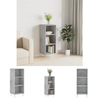 Prolenta Premium Sideboard Betongrau 34,5x32,5x90 cm - Grau von PROLENTA PREMIUM