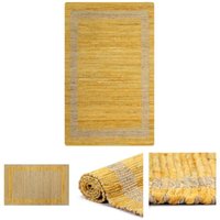 Prolenta Premium - Teppich Handgefertigt Jute Gelb 80x160 cm - Gelb von PROLENTA PREMIUM